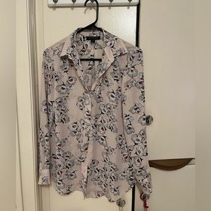 Banana republic floral blouse